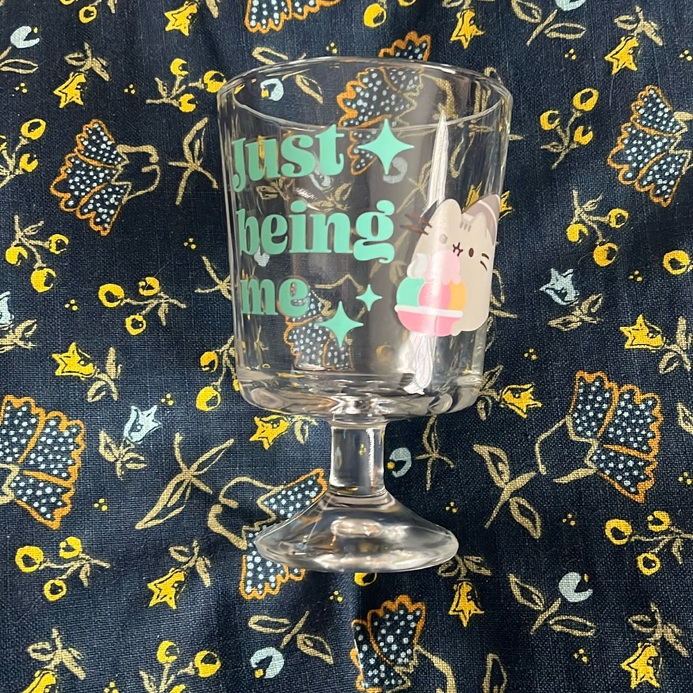 Pusheen glass sundae cup